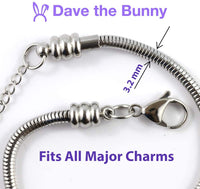 Emerald Park Jewelry Handyman Gift | Hammer Bracelet Stainless Steel Snake Chain Charm Bracelet