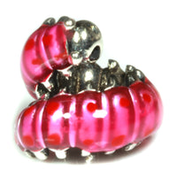 Caterpillar Charm - Compatible with Pandora Charm Clearance or Compatible with Cute Pandora Charms a Nice Insect Charm Goes with Butterfly Charms for Bracelets or Butterfly Necklaces and Pendants