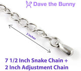 Dollar Sign Bracelet | Hypoallergenic Stainless Steel Snake Chain Charm Bracelet Dollar Sign Charm that can be used on a Chain as Dollar Sign Necklaces or as part of a Pimp Costume or Rapper Costumes