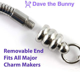 Dave The Bunny Brazil Bracelet | Stainless Steel Snake Chain Bracelet