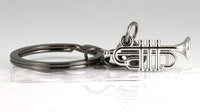 Music Keychain | This Trumpet Accessories or Trumpet Keychain makes Great a Great Trumpet Awards for a Music Student or Music Teacher as a Music Instrument Keychain or Musical Instrument Keychains