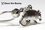 Armadillo Necklace - Armadillo Gifts and Souvenirs as Great Armadillo Jewelry Stainless Steel Snake Chain or Armadillo Ornament for the Armadillo Elite and Armadio Portatile as Mighty the Armadillo