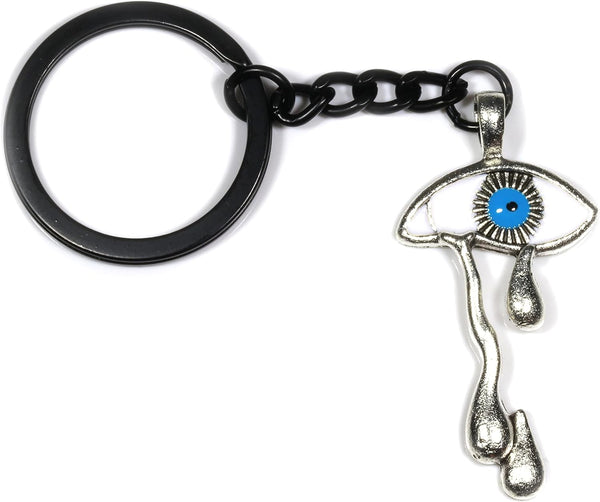 Evil Eye Keychain - Evil Eye Charm Protection Keychain for Women Cute Keychain Accessories for Women or Rear View Mirror Accessories as Good Luck Charm Keychain Evil Eye Gifts for Women and Men