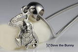 Dave The Bunny Orangatang Necklace - Funky Monkey Animal Jewelry: Elegant Animal Necklace with Monkey Stuff Stainless Steel Snake Chain and Durable Alloy Charm of a Orangutan Monkey Gifts for Women