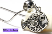 Dave The Bunny Parrot Fish Necklace - Fish Pendant or Fish Jewelry for Women with a Beautiful Parrot Fish Charm
