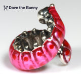 Caterpillar Charm - Compatible with Pandora Charm Clearance or Compatible with Cute Pandora Charms a Nice Insect Charm Goes with Butterfly Charms for Bracelets or Butterfly Necklaces and Pendants