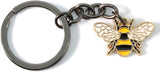Bumble Bee Keychain | Bee Keychain with Black 1 Inch Ring with a Bumble Bee Charm Great for Women or Men or Anyone that Loves Bumblebee Accessories and Bee Keychains that are Cute Keychains for Women