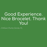Emerald Park Jewelry Wish Text Snake Chain Charm Bracelet