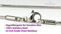 Emerald Park Jewelry Diabetic Necklace | Snake Chain Pendant