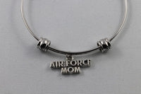 Air Force Mom Bracelet | This Air Force Bracelet is Great for Your Mom or a Mom that you know as Airforce Jewelry is Great to Give to for Air Force Graduation or for Anyone that Loves Military Jewelry