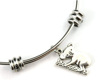 Koala Charm | Koala Gifts for Women Stainless Steel Hypoallergenic Bracelet Bangle Koala Bear Jewelry or Koala Bracelet and Beautiful Bear Jewelry for Women and Australia Souvenir