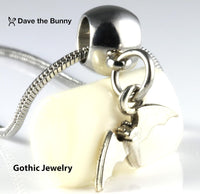 Dave The Bunny Goth Accessories for Women and Men - Bat Necklace - Ideal for Gothic Decor & Gothic Jewelry Collection Bat Jewelry for Women and Men that makes Great Goth Necklaces