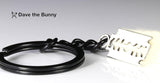 Dave The Bunny Faux Razor Blade Keychain - Alt Jewelry Scene Emo Accessories for Men