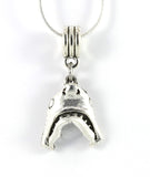 Shark Tooth Necklace | Shark Necklace on a 22 inch Stainless Steel Chain a Shark Jaw Charm on a Shark Tooth Necklace for Men and Women with Moveable Jaw Shark Charm with Shark Teeth for Biting Action