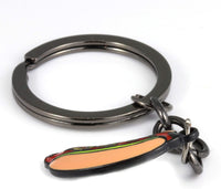 Hot Dogs Keychain | Food Keychain or Funny Keychain that shows a Hot Dog Keychain with Condiments is a Great Gift for Men oe Women who Love a Novelty Keychain or Weird Keychain or Mini Food Keychain