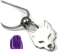 Wolf Necklace - Wolf Stuff for Women and Men - Great Wolves Gifts for Men and Women - A Wolf Necklace for Men and a Wolf Necklace for Women - A Great Wolf Head Necklace or Wolf Jewelry or Wolf Pendant