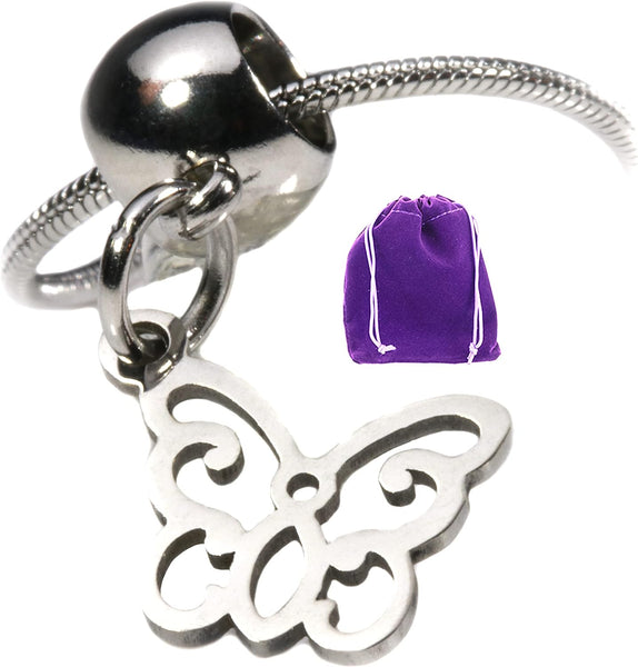 Stainless Steel Butterfly Necklaces for Teen Girls or a Great Butterfly Necklace for Women. These are Cute Necklaces for Teen Girls and Cute Necklaces for Women Butterfly Gifts for Women and Men