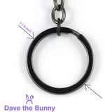 EPJ Thank You Text in a Circle Charm Charm Keychain