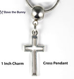 Cross Necklace Men Women - Stunning Stainless Steel Snake Chain with Cross - Versatile Cross Chain for Men - Durable Alloy Charm Cross Chains - Mens Cross Necklace Ideal for Everyday Wear