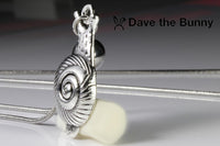 Dave The Bunny Snail Necklace - Nature Necklace for Men and Women
