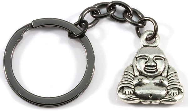 Emerald Park Jewelry Buddha Keychain | 3D Buddha Key Chains for Good Luck and Good Fortune a Great Gift for Someone That practices Buddhism or for The Person That Believes to be a Buddhist at Heart