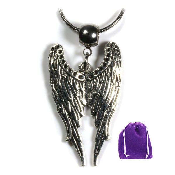 Angel Wing Necklace for Women and Men - A Guardian Angel Necklace for Women or Memorial Necklace and Angel Wing Jewelry for Women and Angel Wing Pendant Necklace for Men and In Memory Necklace