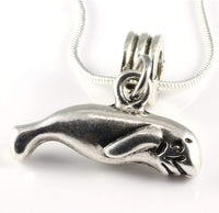 Manatee Charm Snake Chain Necklace