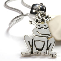 Frog Necklace - Frog with Crown Necklace Frog Charm for Frog and Toad Gifts and Wonderful Pendant Stuff Frog lovers will embrace this Sweet Frog or Frog Pendant Necklace and Frog Jewelry for Women