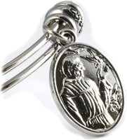 Saint Francis Medal | St Francis of Assisi Medal Medallion Stainless Steel Bracelet Bangle of Saint Francis Heroes Jewelry for Dog Owners and Animal Owners a Great St Francis Medal for Women or Men