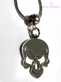 Skull Necklace for Men and Women - Gothic Jewelry or Goth Necklaces to use with a Pirate Costume Women and Men Skeleton Necklace or Skull Necklaces for Women or Skull Pendant and Demon Necklace Cool