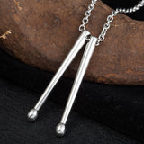 Drumstick Necklace for Men | Drummer Gifts Women Stainless Steel Pendant Necklace Charm Jewelry